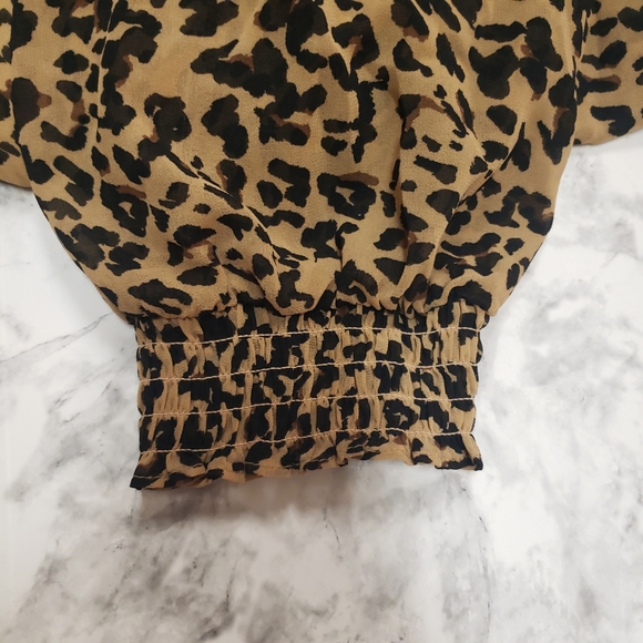 AVA&VIV Leopard Print Blouse 4X - Picture 4 of 5